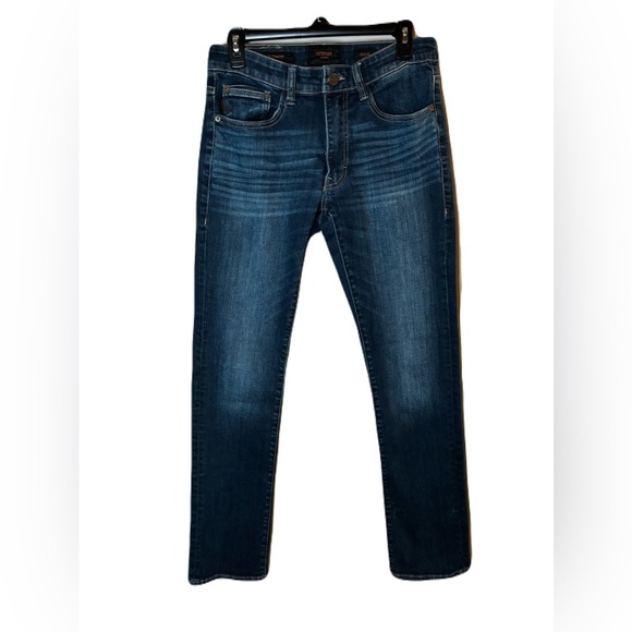 Outpost Makers Slim Straight 30x32 Men Dark Wash Denim Jeans Classic StreetWear
